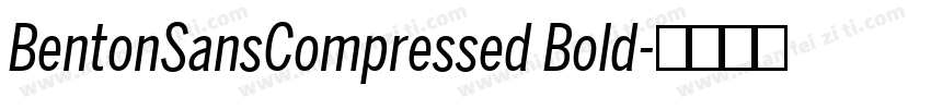 BentonSansCompressed Bold字体转换